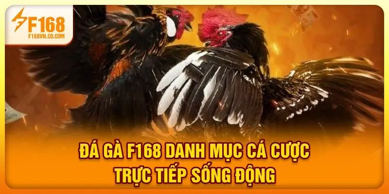 Đá gà F168 - Danh mục cá cược trực tiếp sống động