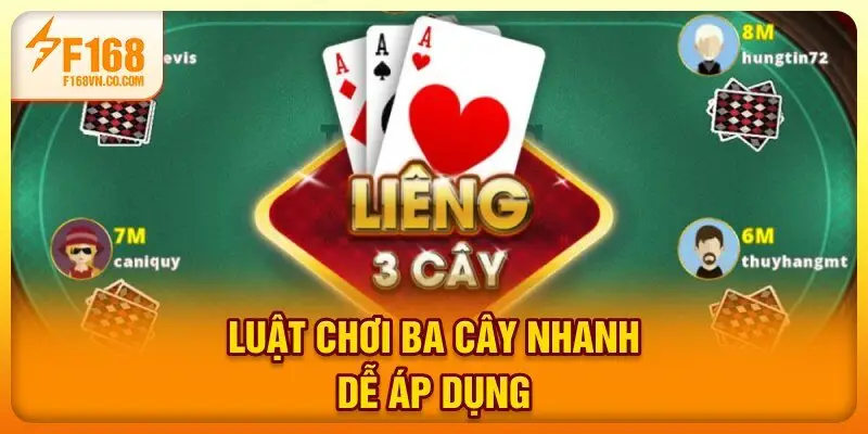 Luật chơi ba cây nhanh dễ áp dụng