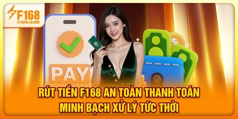 Rút tiền F168 An Toàn - Thanh Toán Minh Bạch, Xử Lý Tức Thời