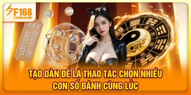 Tạo dàn đề là thao tác chọn nhiều con số đánh cùng lúc
